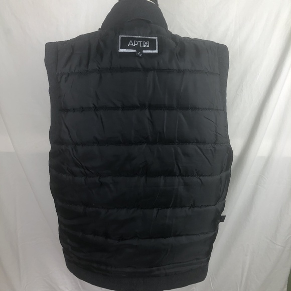 Apt. 9 Midweight Charcoal Puffer Vest - Size S - Picture 6 of 8